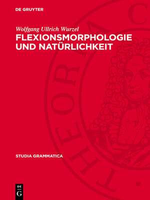 cover image of Flexionsmorphologie und Natürlichkeit
